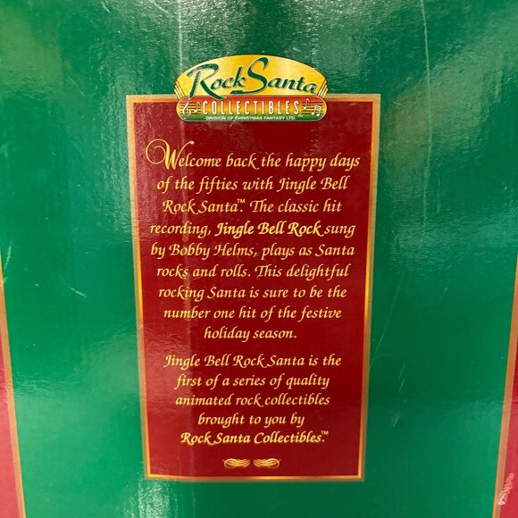 Jingle Bell Rock Santa Sings Dances Christmas Decoration 1998 VTG Tested Works - Picture 6 of 8
